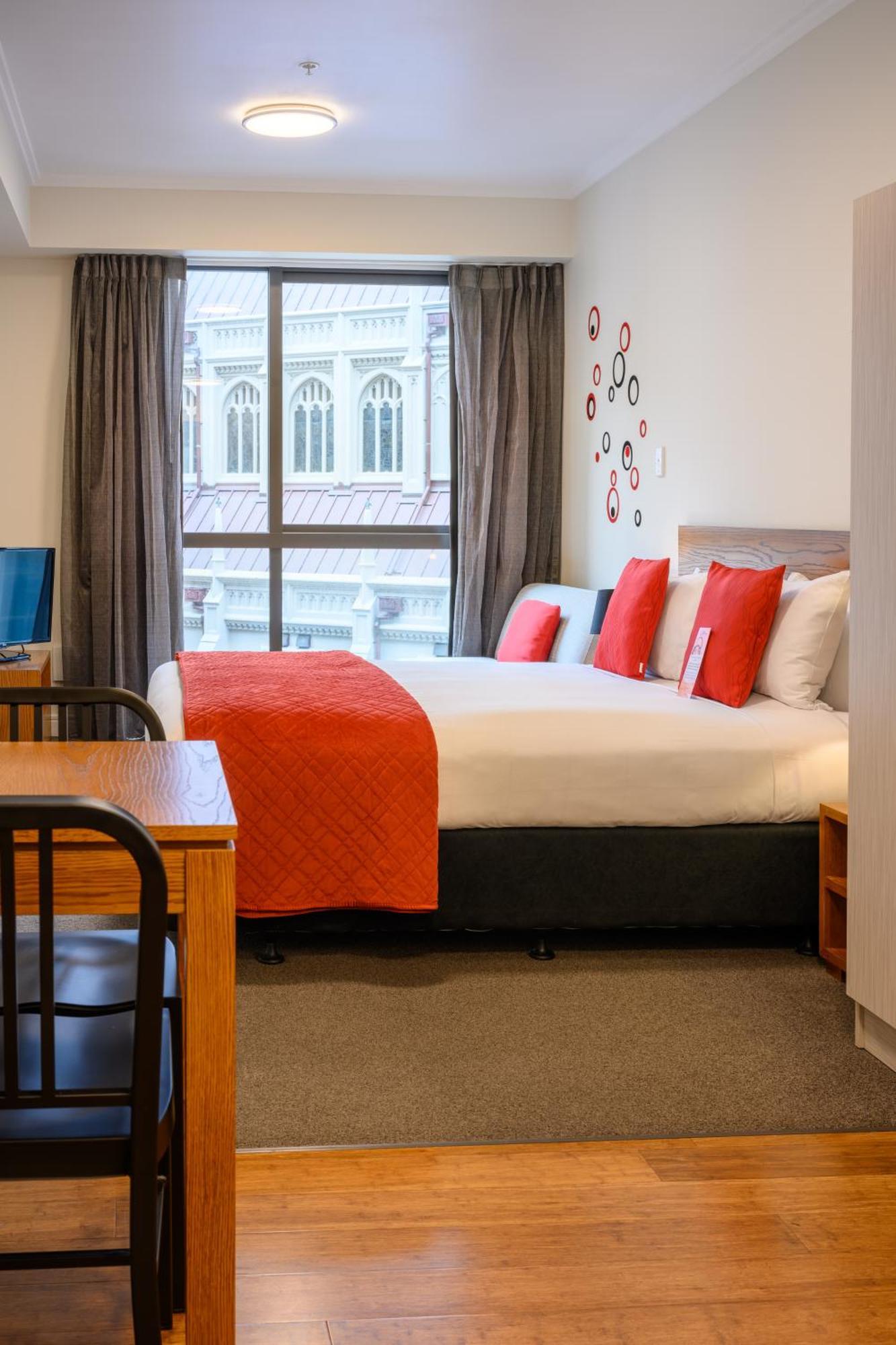 Boulcott Suites Wellington Kültér fotó A typical studio apartment